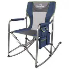 undefined - Silla De Director Para Camping Con Mesa Auxiliar Y Diseño Plegable Resistente