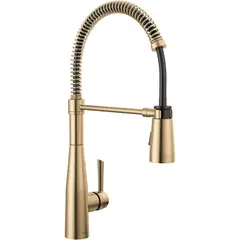 DELTA - Grifo De Cocina Essa Profesional Con Rociador Extraíble En Bronce Champán