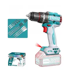 TOTAL TOOLS - Taladro Inalámbrico 1/2" 20V 96nm Puntas No Incluye Baterías Ni Cargador