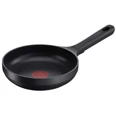 TEFAL - Sartén 20 cm Negro Trattoria Pro Aluminio Fundido con Antiadherente Confiable, con Termoseñal Libre de PFOA Apto para Inducción