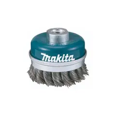 MAKITA - Grata Copa Hilo Doble Trenzado 4" Rosca de 5/8"