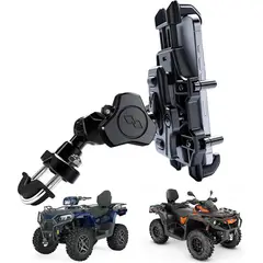 undefined - Soporte para Teléfono en Cuatrimoto con Fijación Antivibración y Giro Total