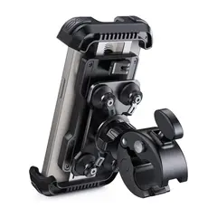 undefined - Soporte de Teléfono para Motocicleta y Bicicleta con Doble Amortiguador de Vibración