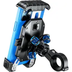 undefined - Soporte para Teléfono de Motocicleta con Amortiguador de Vibraciones y Bloqueo Seguro