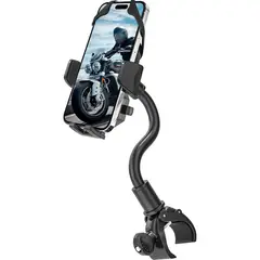undefined - Soporte para Teléfono de Motocicleta con Brazo Flexible y Giro Total