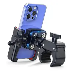 undefined - Soporte para Teléfono de Motocicleta con Amortiguación Avanzada y Bloqueo Seguro