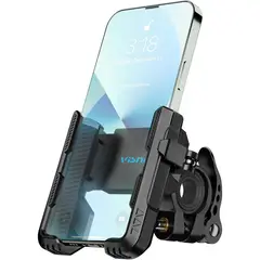 undefined - Soporte de Teléfono para Bicicleta y Motocicleta con Doble Conector Visnfa