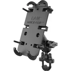 undefined - Soporte Para Teléfono RAM Mounts Con Brazo Corto Y Base De Perno En U Para Manillar