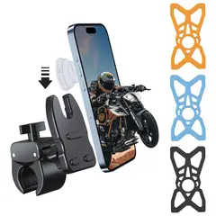 undefined - Soporte Para Celular Con Diseño De Enchufe Ajustable Para Bicicleta Y Motocicleta