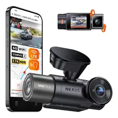 undefined - Cámara para Auto con Grabación Dual en 2.7K y Visión Nocturna Infrarroja