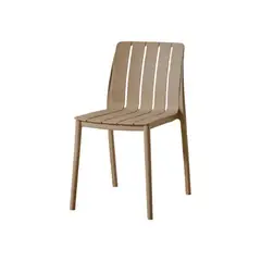VIRTUAL MUEBLES - Silla Alice taupe con Espaldar y Diseño Minimalista