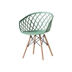 VIRTUAL MUEBLES - Silla oasis con brazos verde olivo con espaldar