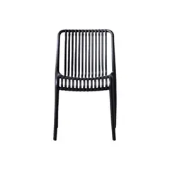 VIRTUAL MUEBLES - Silla terra negro con espaldar