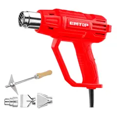 EMTOP - Pistola de Calor Eléctrica 1600 W 550 °C Profesional + 4 Accesorios