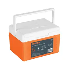 TRUPER - Hielera Contenedor Frio 6 Latas 19x26x18 cm 36 Horas