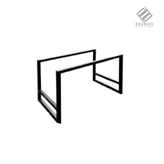 PREKON - Base Metalica para Jardinera 100 cm Largo x 30 cm Ancho x 30 cm Alto Con Pintura Electrostatica Color Negro Marca