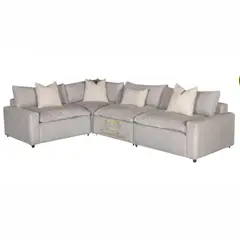 undefined - Sala Moderna Imperial Elegant Gris Ecocuero