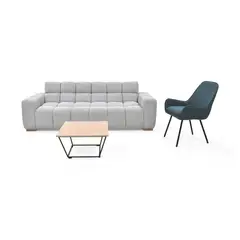 UMBRELLA - Sala con Sofá Cama Miami y Poltrona Noruega + Mesa Leeds