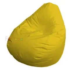 undefined - Puff Pera Lona Grande Amarillo 110x90 cm