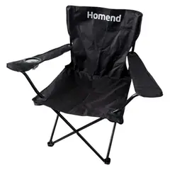 undefined - Silla Plegable para Camping Negra
