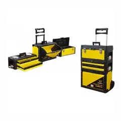 FERRAWYY - Caja de Herramientas Tipo Carro con Gavetas 3 en 1