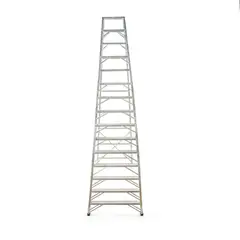 undefined - Escalera 15 Pasos 450 cm en Tijera Tipo I en Aluminio Capacidad Carga 150 kg
