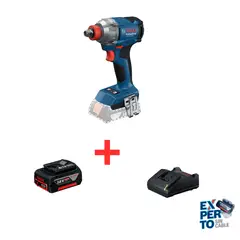 BOSCH - Llave de Impacto Inalambrica Brushless 18v Gdx 18v-285 + Batería 18v 4 Ah + Cargador