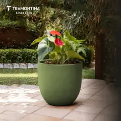 TRAMONTINA - Matera Laos En Polietileno Verde Oliva 45 Cm