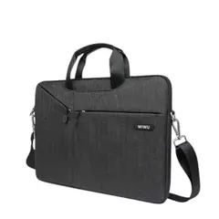 WIWU - Bolso City Commuter Negro Comp. Laptop 13.3” Impermeable Con Correa