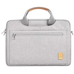 WIWU - Bolso de Mano Pioneer Gris Comp Macbook 14” Impermeable Correa Ajustable