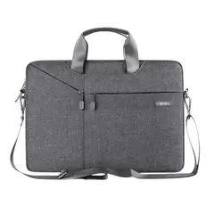 WIWU - Bolso City Commuter Gris Comp. Laptop 13.3” Impermeable Con Correa