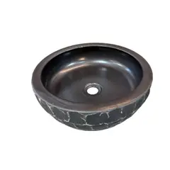 undefined - Lavamanos Artesanal Texturizado. Redondo 43*43*16. de Sobreponer.