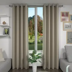 REGGIA - Set X 2 Cortinas Blackout 140X220Cm Beige Claro