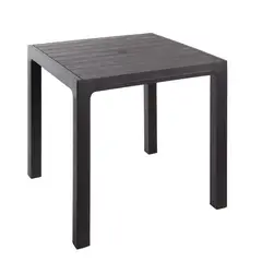 MQ - Mesa Plástica Cuadrada 80x80Cm Montana Wengue