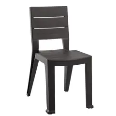 MQ - Silla Plástica Sin Brazos Madeira Wengue