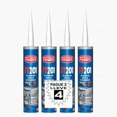 SISTA - Sellador para Juntas de Alto Movimiento Multiuso 3x4 unds Fester 201