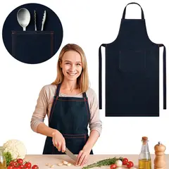 undefined - Delantal Profesional En Jean Denim Para Cocina