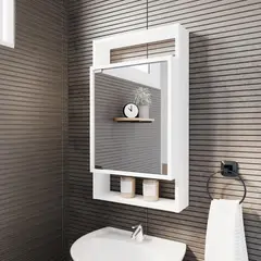SENSI DACQUA - Gabinete Espejo Roma 75x43x16 cm Blanco