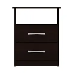 JUST HOME COLLECTION - Mesa de Noche 2 Cajones Chocolate