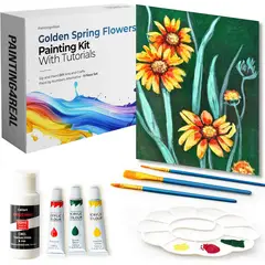 undefined - Kit De Pintura Acrílica Para Adultos Con Tutoriales En Video