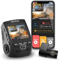 undefined - Cámara De Tablero Rexing V1P Con Doble Canal Y Visión Nocturna