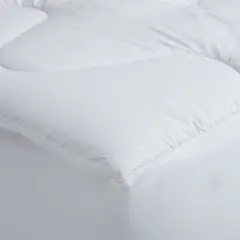 JUST HOME COLLECTION - Protector Para Colchón Algodón Extra Comfort King Blanco