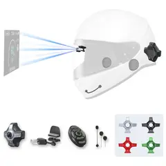 undefined - Casco E6 Plus con HUD Bluetooth GPS CarPlay Intercom y Más