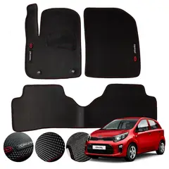 LOYTA - Juego de Tapetes Pvc Kia Picanto All New2018 Antideslizantes