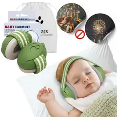 undefined - Protectores Auditivos para Bebé Antiruido Baby Earmuff Banda Ajustable Verde