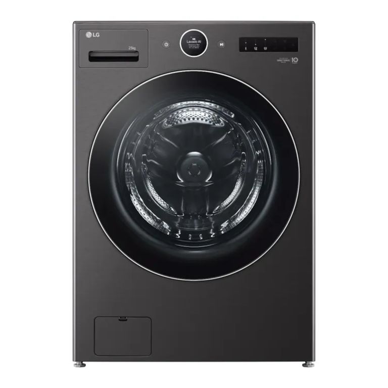 Lavadora Carga Frontal 25kg Negro Aidd™ Turbowash™ Steam™