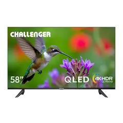 CHALLENGER - Televisor 58 Pulgadas Qled 58kg290 Bt Googletv T2