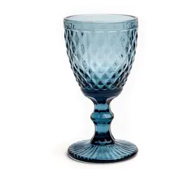 ALUMAR - Set x6 Copas Vino Agua Barroco 11 Onz Azul