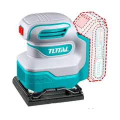 TOTAL TOOLS - Lijadora Orbital Batería 20V 12000RPM + 5 Hojas de Lija sin Cargador Ni Bat Tshsli2014