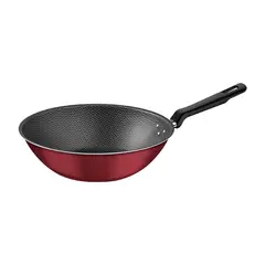 TRAMONTINA - Wok Loreto En Aluminio Con Antiadherente Rojo 28 cm 3.6l